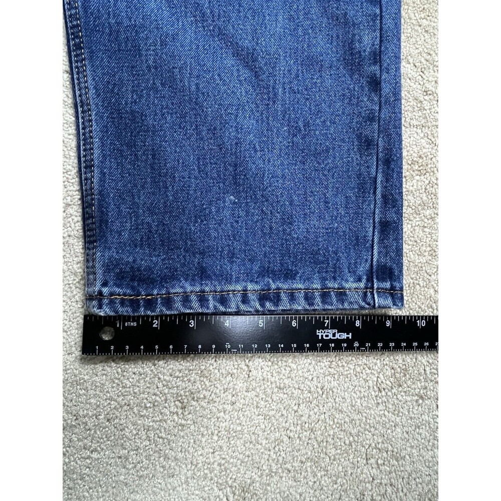 Levi's 505 Regular Fit Straight Leg Denim Blue Jeans Mens Size 42 x 29.5 EUC - Picture 11 of 11